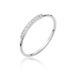 Pierścionek W509 z diamentami białe złoto Jubiler Kraków BigDIAMOND
