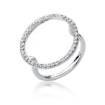 Pierścionek W510 z diamentami białe złoto Jubiler Kraków BigDIAMOND