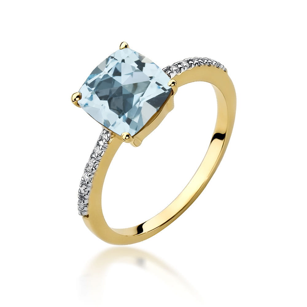 Pierścionek Topaz 2,00ct żółte złoto 1 Pierścionek W511 Topaz 2