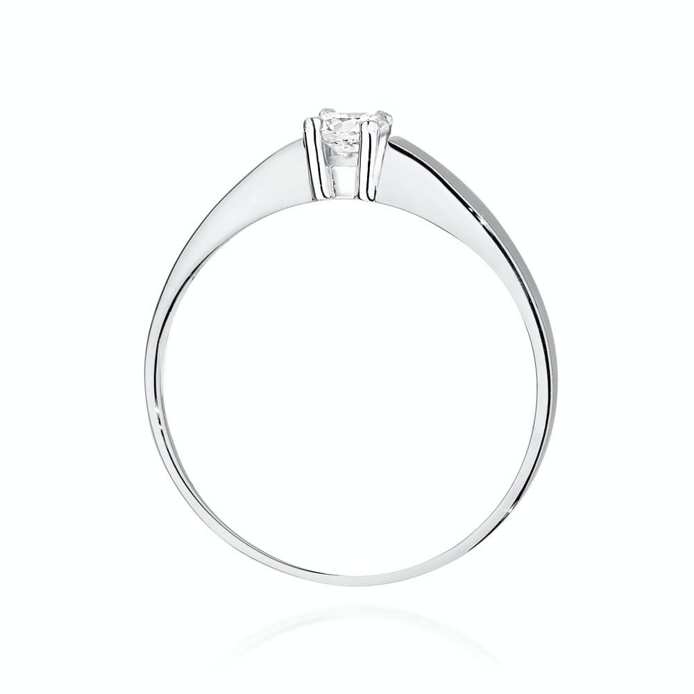 Pierścionek Diament 0,25ct białe złoto 3 Pierścionek Diament 0,25ct białe złoto - obrazek 3