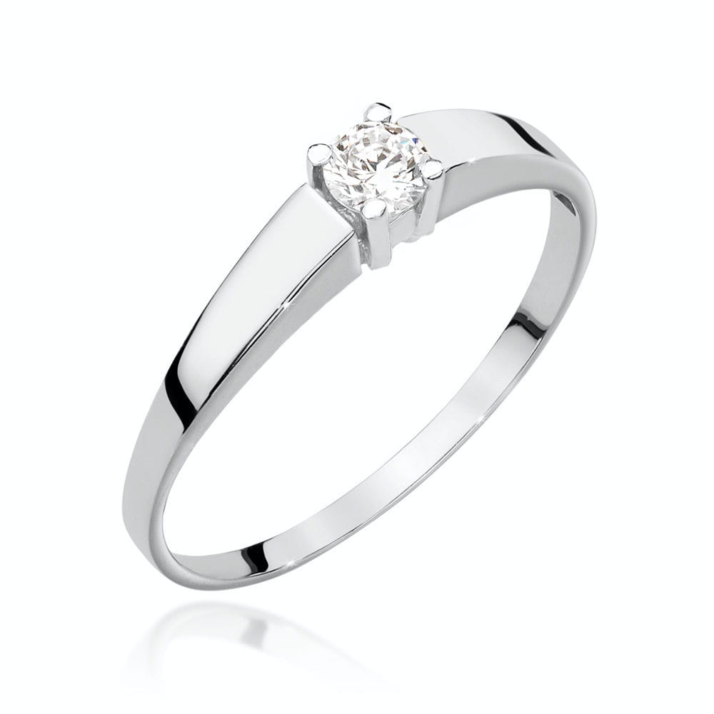 Pierścionek Diament 0,25ct białe złoto 1 Pierścionek W524 Diament 0