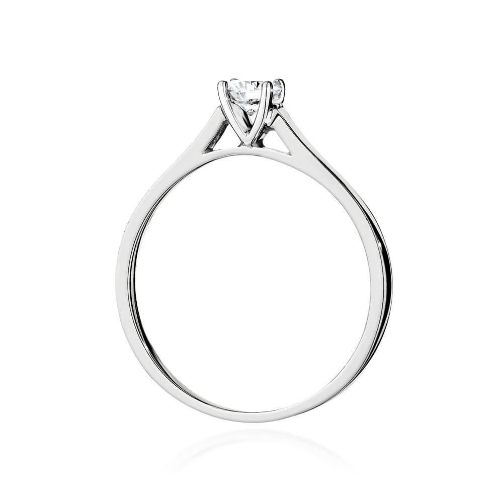 Pierścionek Diament 0,40ct białe złoto 3 Pierścionek Diament 0,40ct białe złoto - obrazek 3