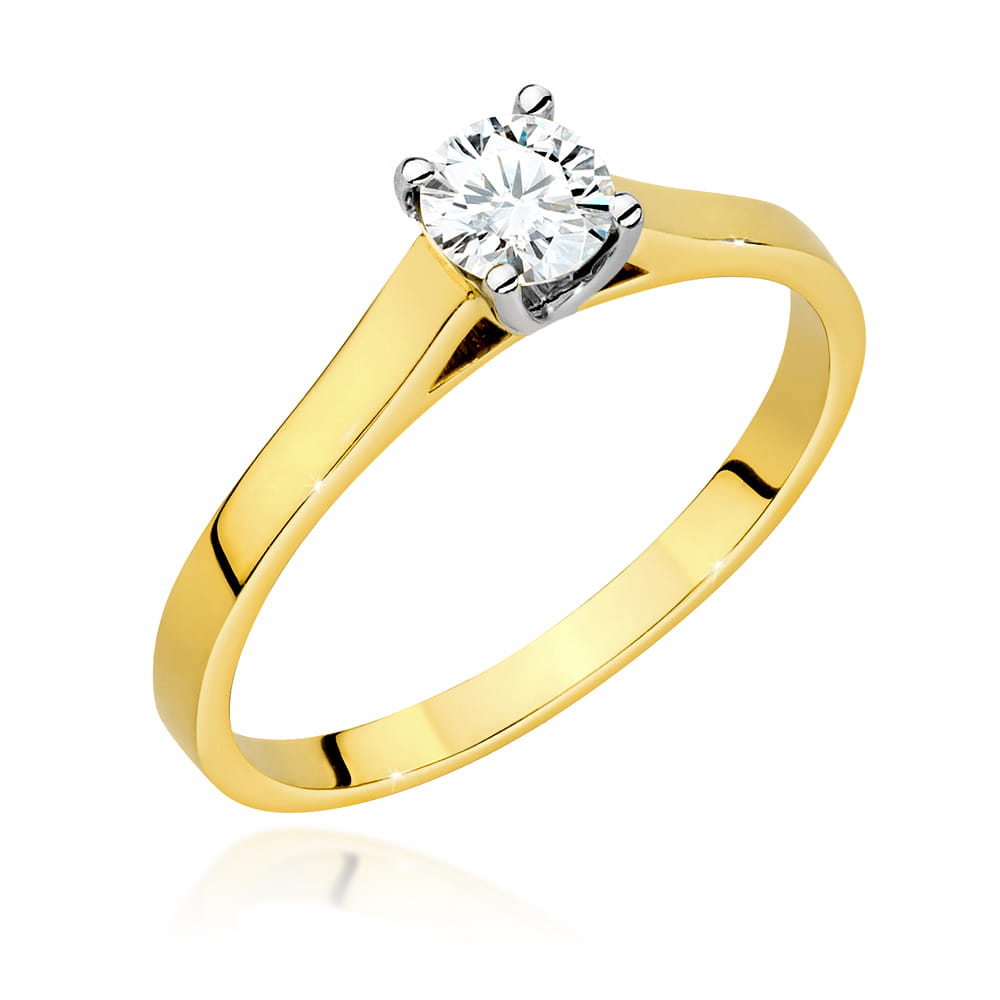 Pierścionek Diament 0,50ct żółte złoto 1 Pierścionek W526 Diament 0