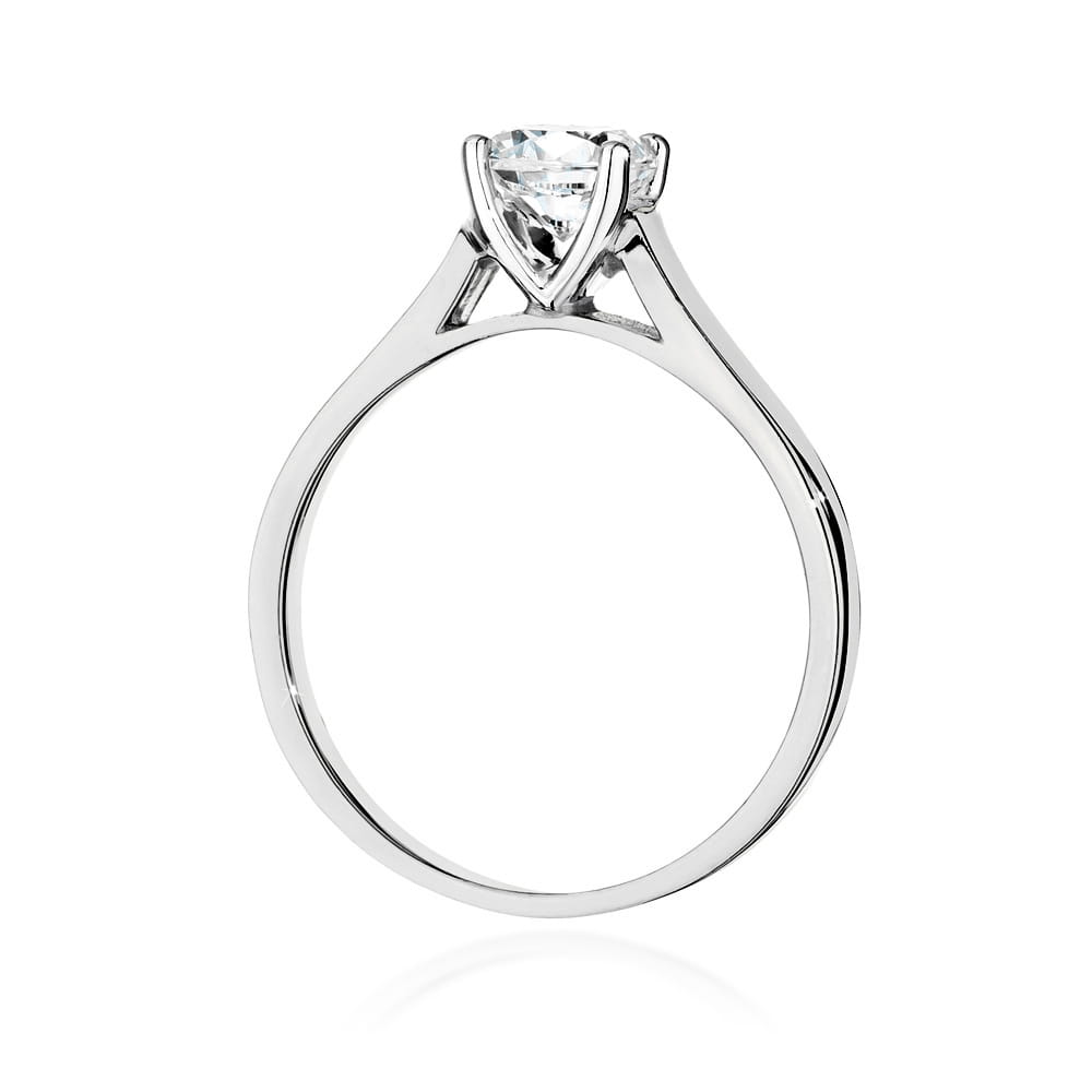 Pierścionek Diament 0,70ct białe złoto 3 Pierścionek Diament 0,70ct białe złoto - obrazek 3