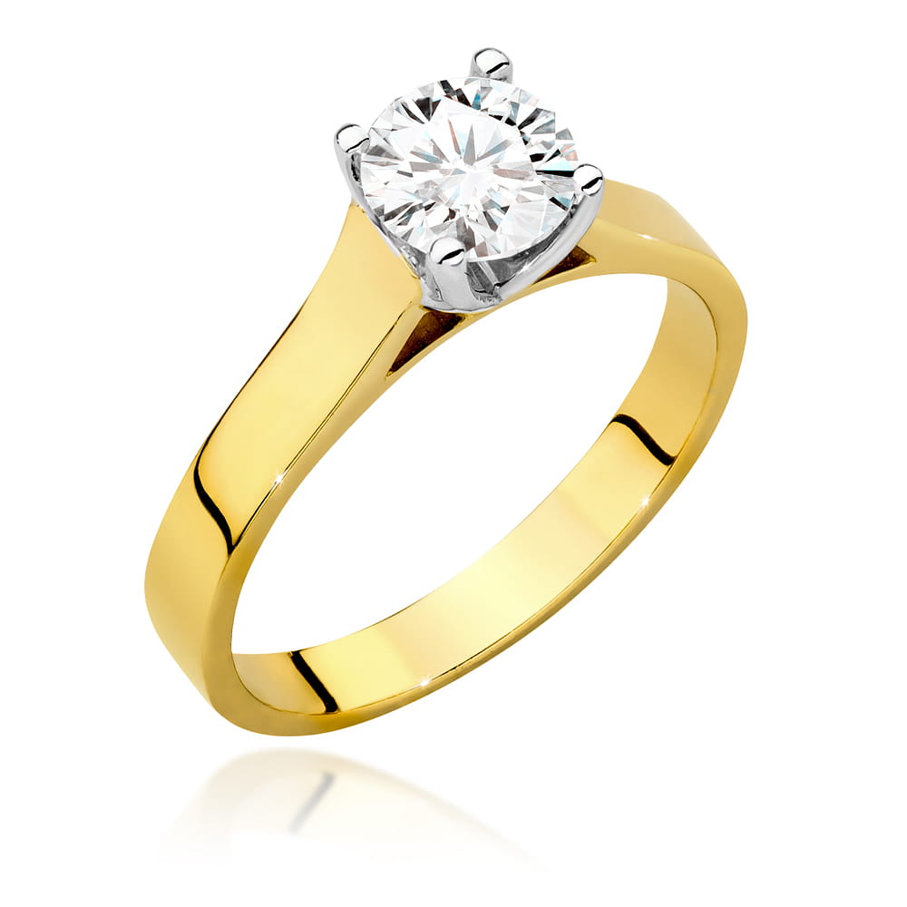 Pierścionek Diament 1,00ct żółte złoto 1 Pierścionek W526 Diament 1