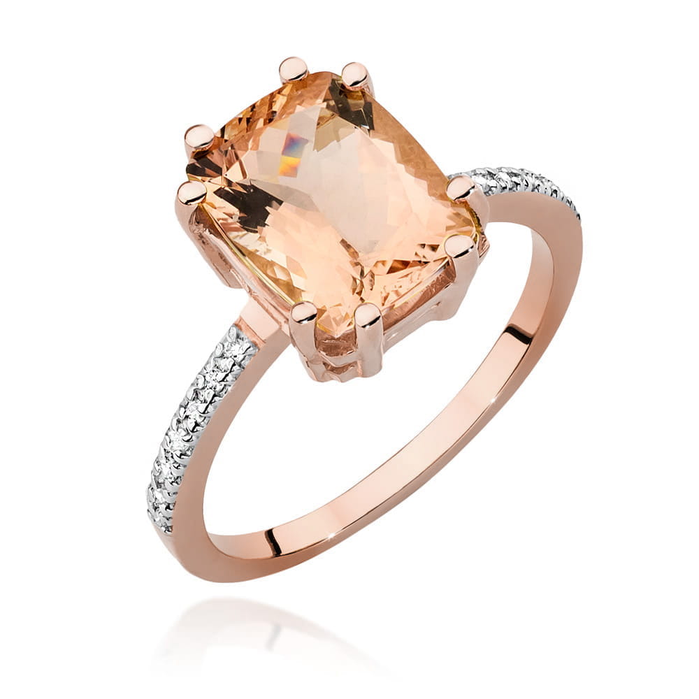 Pierścionek Morganit 2,80ct różowe złoto 1 Pierścionek W527 Morganit 2
