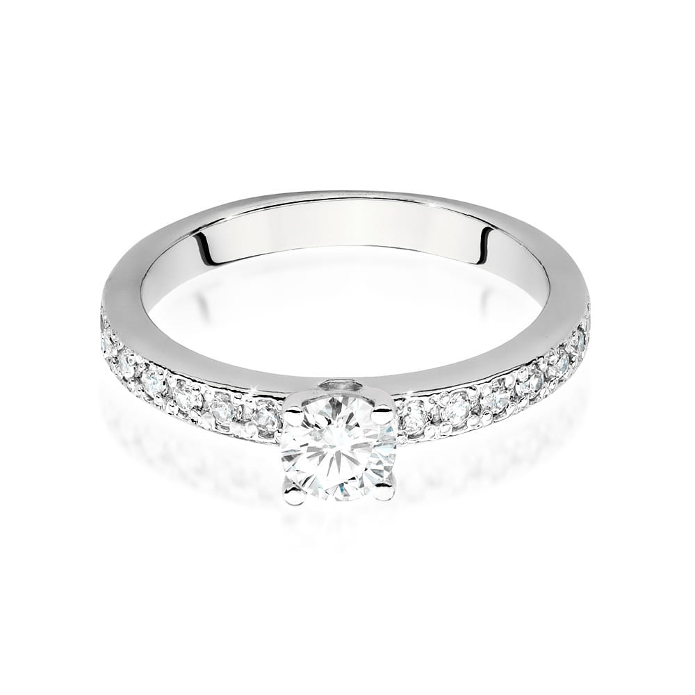 Pierścionek Diament 0,50ct białe złoto 2 50ct białe złoto Jubiler Kraków BigDIAMOND
