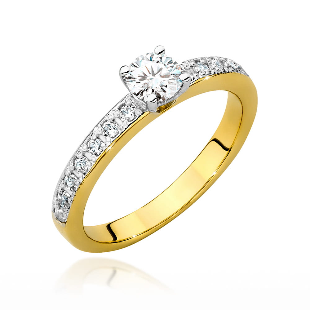 Pierścionek Diament 0,50ct żółte złoto 1 Pierścionek W534 Diament 0