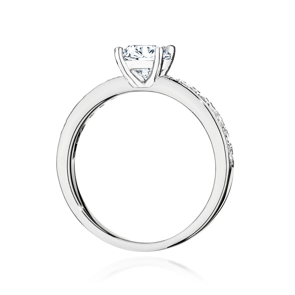 Pierścionek Diament 0,70ct białe złoto 3 Pierścionek Diament 0,70ct białe złoto - obrazek 3