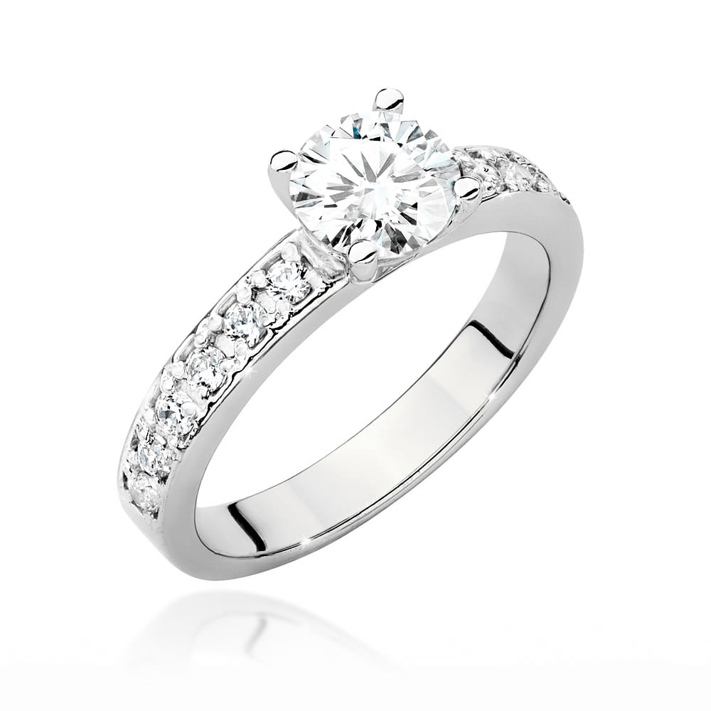 Pierścionek Diament 0,70ct białe złoto 1 Pierścionek W534 Diament 0