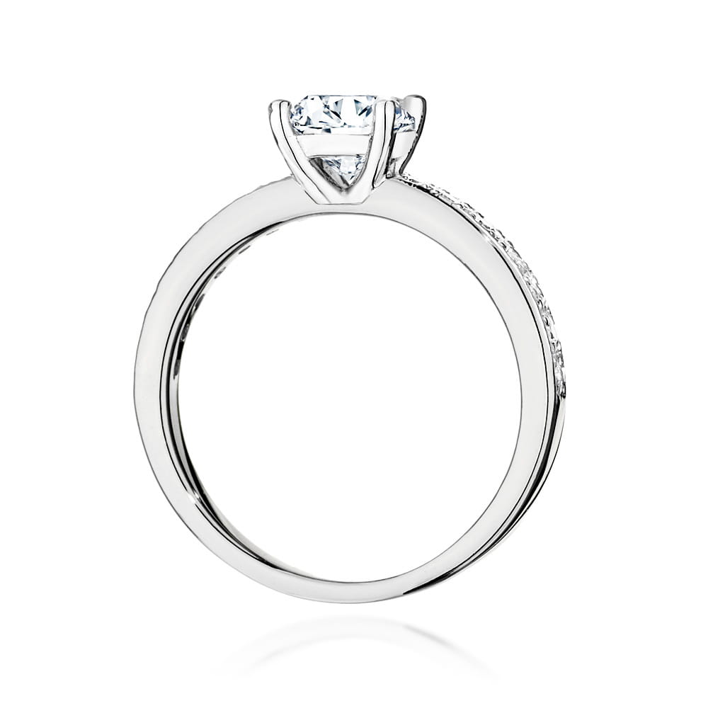 Pierścionek Diament 1,00ct białe złoto 3 Pierścionek Diament 1,00ct białe złoto - obrazek 3
