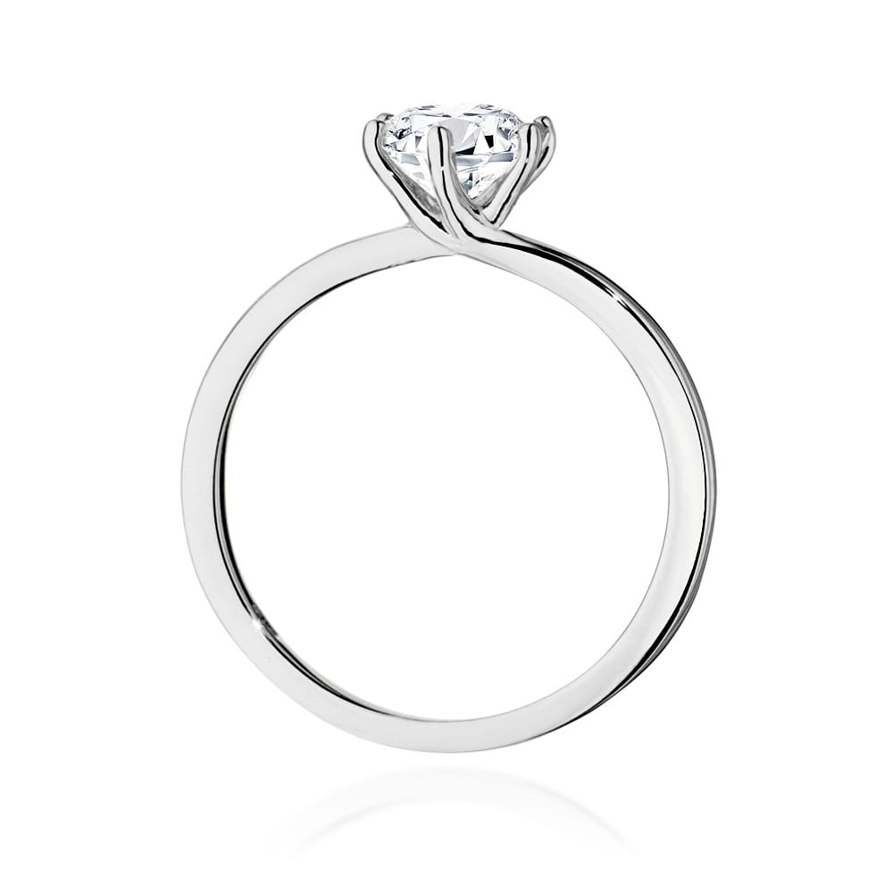 Pierścionek Diament 1,00ct białe złoto 3 Pierścionek Diament 1,00ct białe złoto - obrazek 3