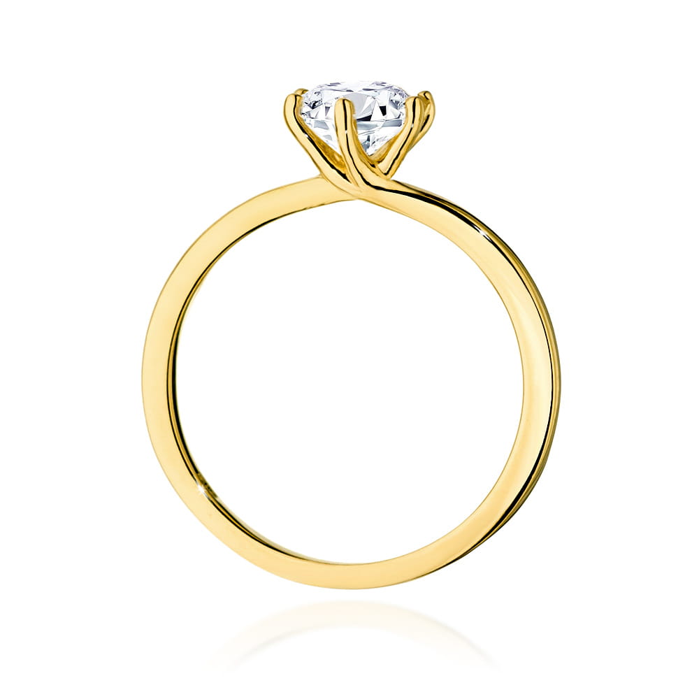 Pierścionek Diament 1,00ct żółte złoto 3 Pierścionek Diament 1,00ct żółte złoto - obrazek 3