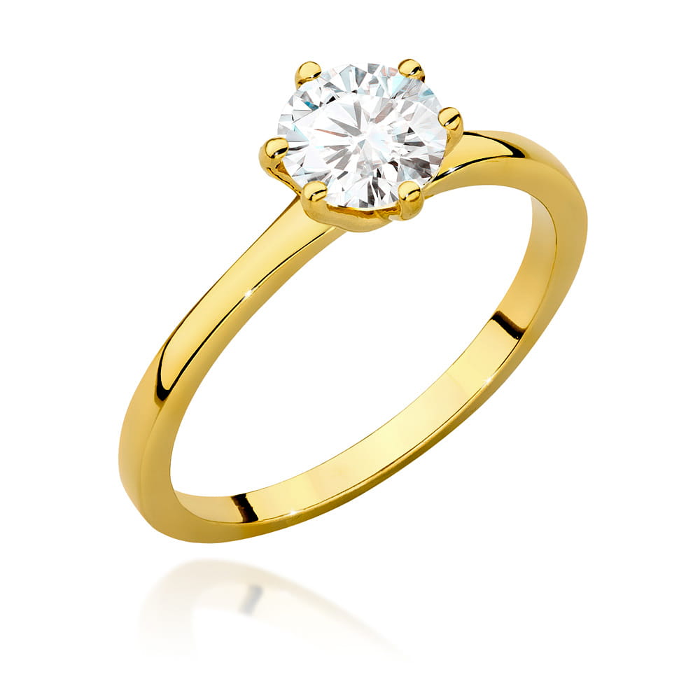 Pierścionek Diament 1,00ct żółte złoto 1 Pierścionek W535 Diament 1