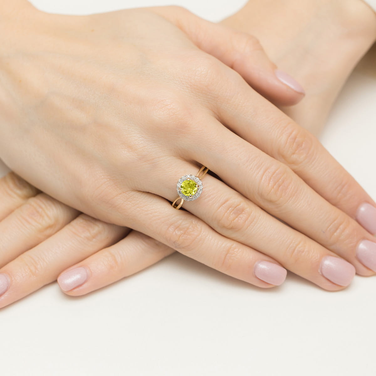 Pierścionek Oliwin 0,90ct żółte złoto 4 Pierścionek Oliwin 0,90ct żółte złoto - obrazek 4