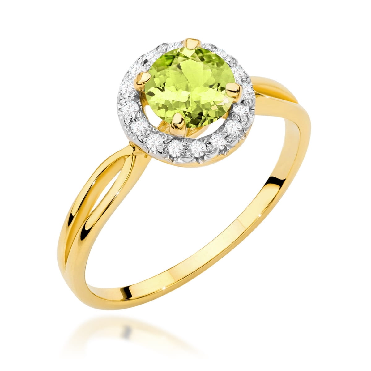 Pierścionek Oliwin 0,90ct żółte złoto 1 Pierścionek W538 Oliwin 0