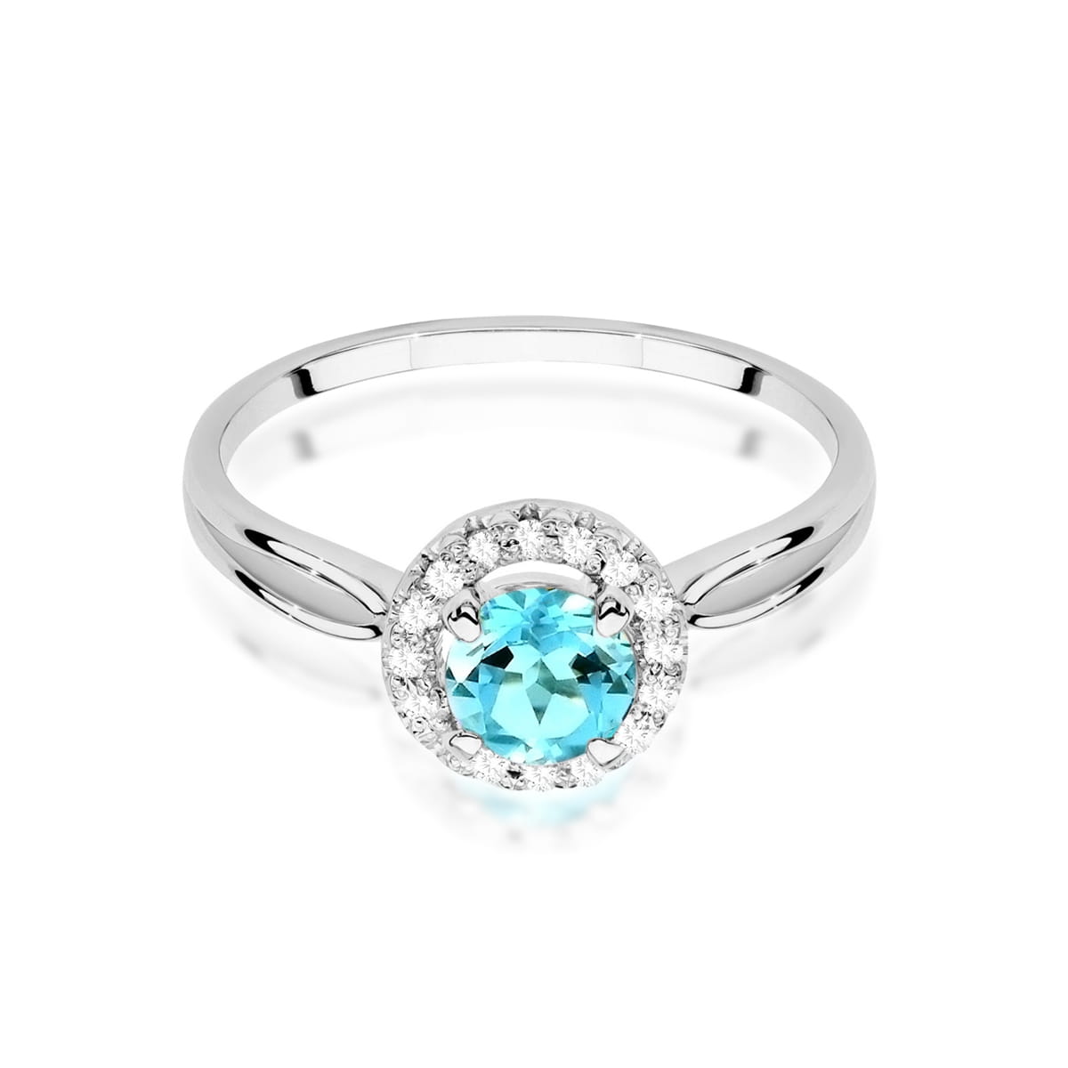 Pierścionek Topaz 0,80ct białe złoto 2 80ct białe złoto Jubiler Kraków BigDIAMOND