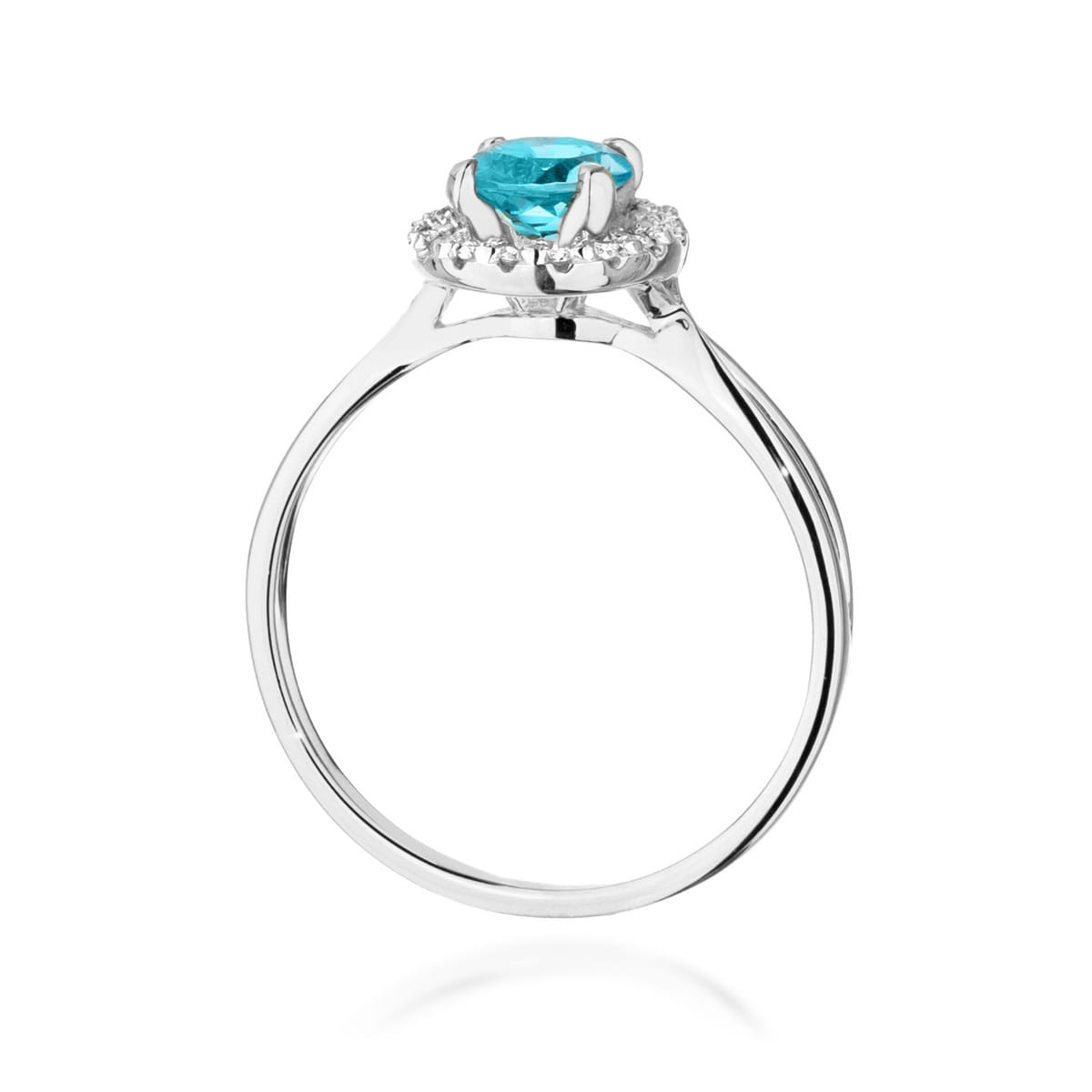 Pierścionek Topaz 0,80ct białe złoto 3 Pierścionek Topaz 0,80ct białe złoto - obrazek 3