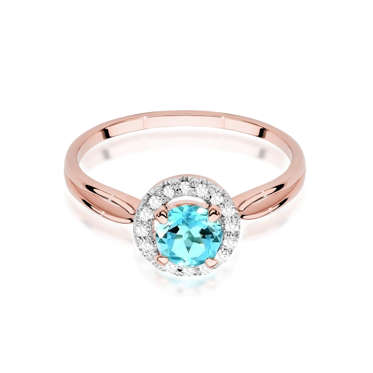 Pierścionek Topaz 0,80ct różowe złoto 2 80ct różowe złoto Jubiler Kraków BigDIAMOND