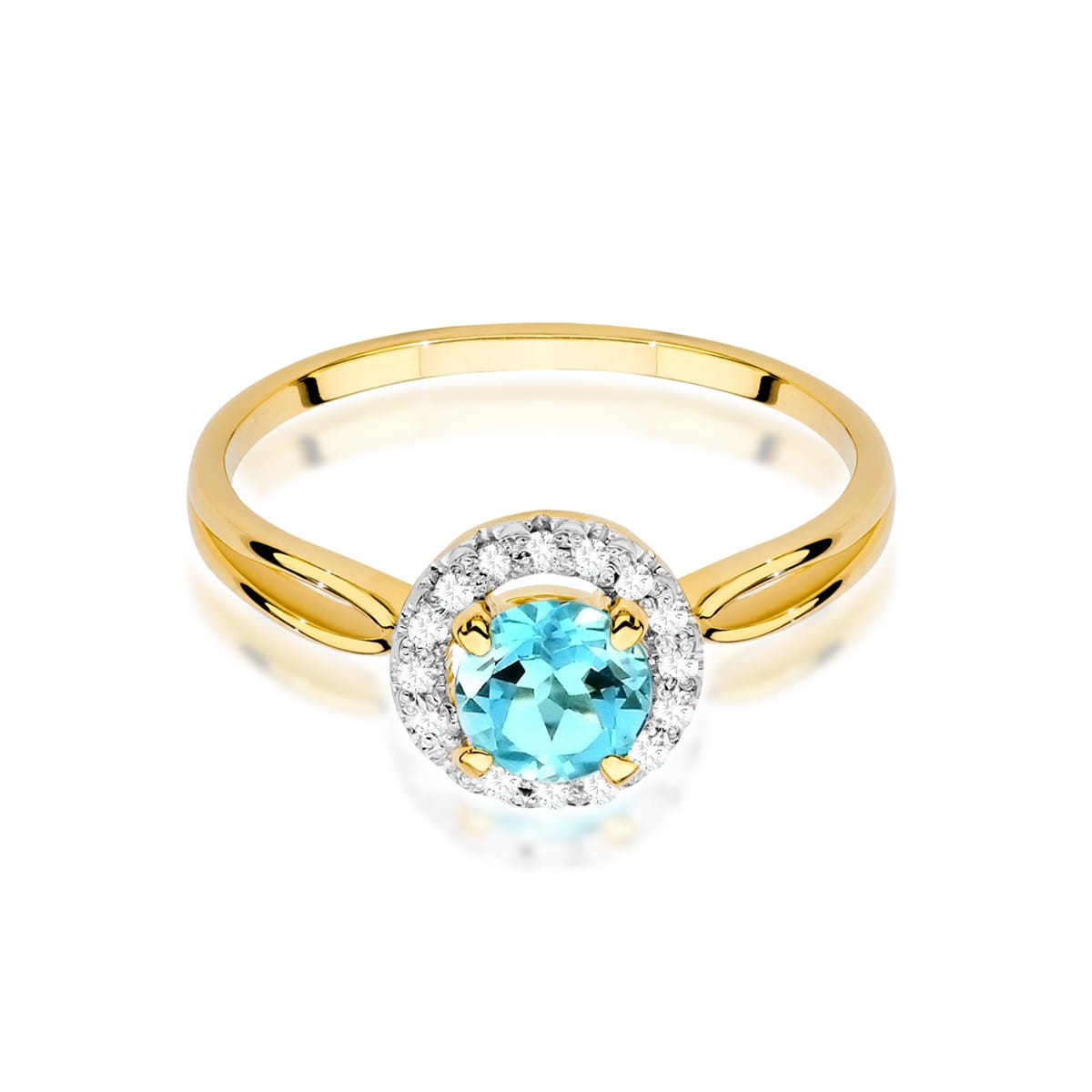 Pierścionek Topaz 0,80ct żółte złoto 2 80ct żółte złoto Jubiler Kraków BigDIAMOND