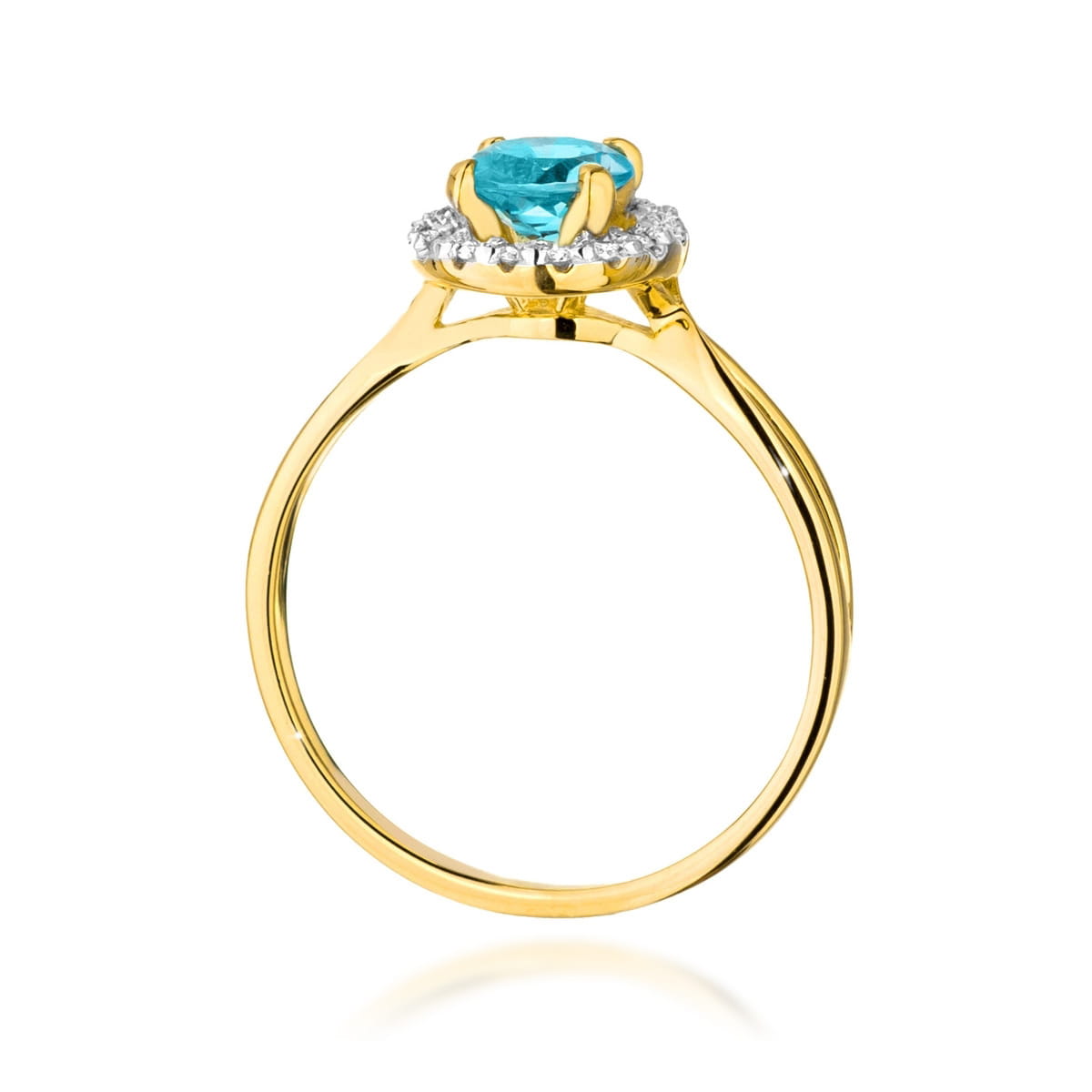 Pierścionek Topaz 0,80ct żółte złoto 3 Pierścionek Topaz 0,80ct żółte złoto - obrazek 3