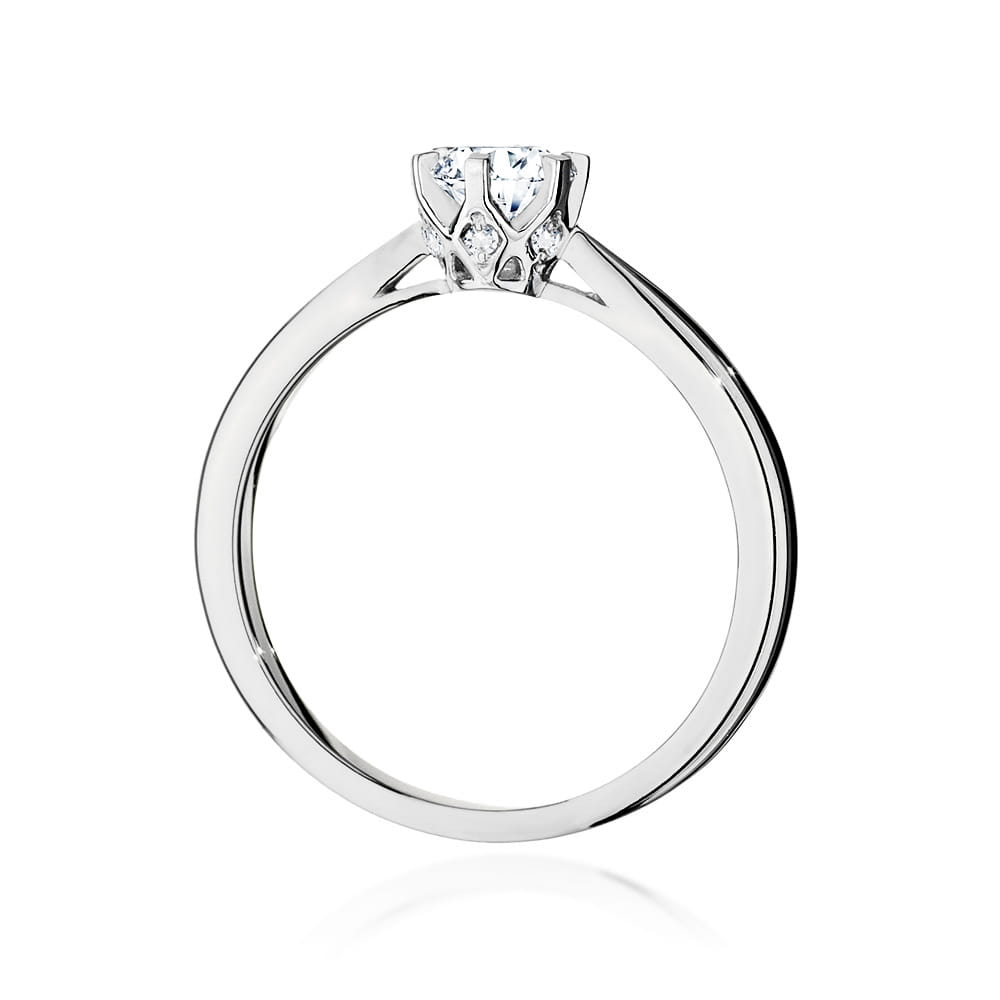 Pierścionek Diament 0,40ct białe złoto 3 Pierścionek Diament 0,40ct białe złoto - obrazek 3