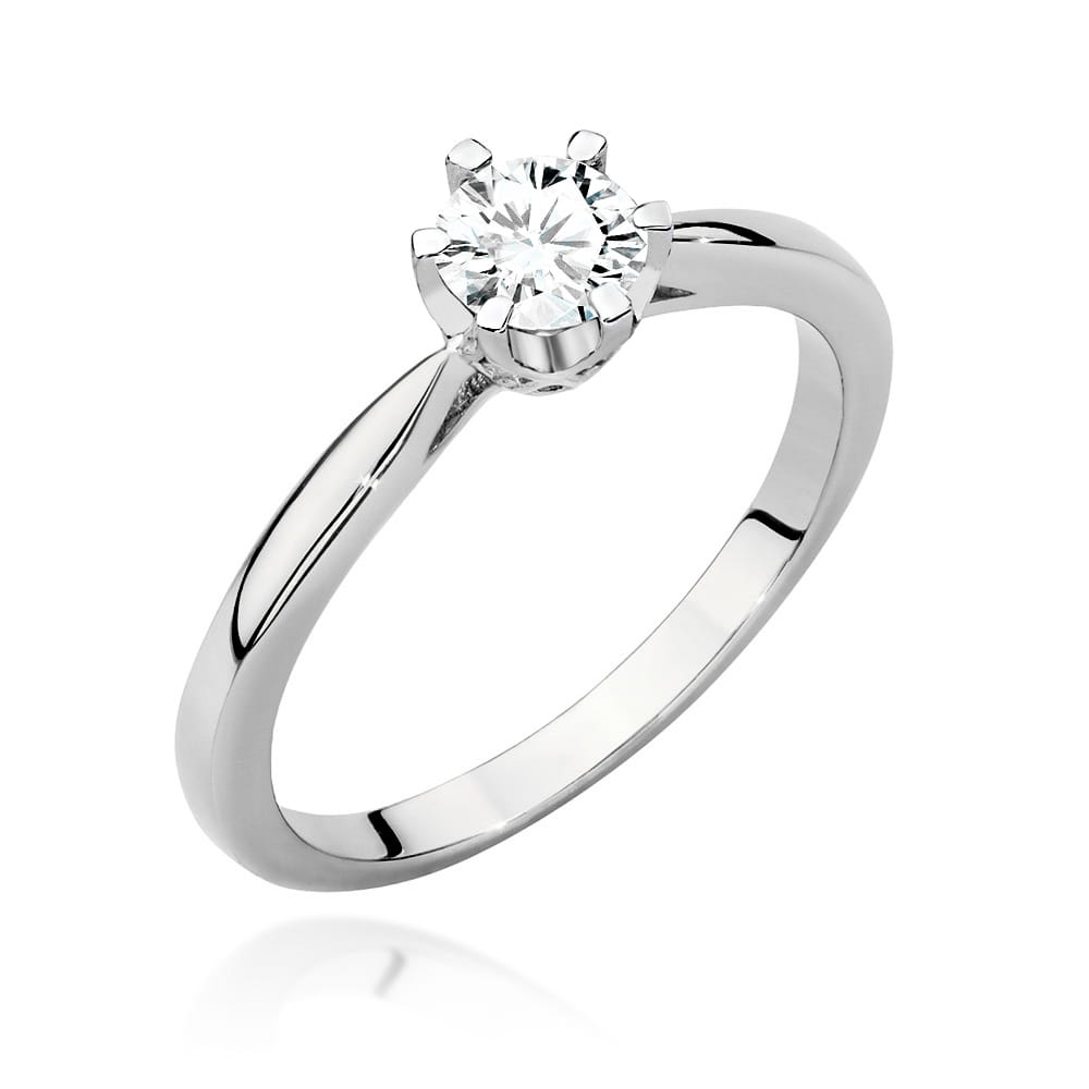 Pierścionek Diament 0,40ct białe złoto 1 Pierścionek W539 Diament 0