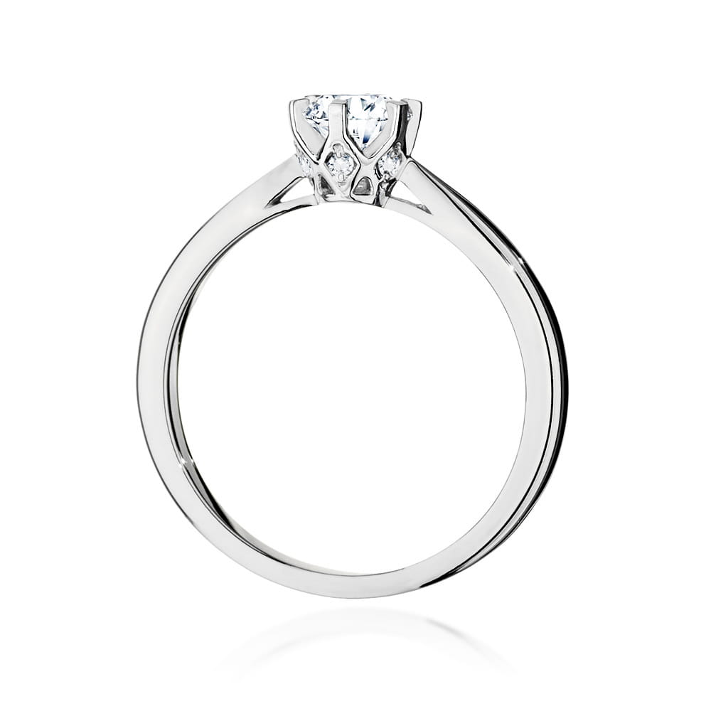 Pierścionek Diament 0,50ct białe złoto 3 Pierścionek Diament 0,50ct białe złoto - obrazek 3