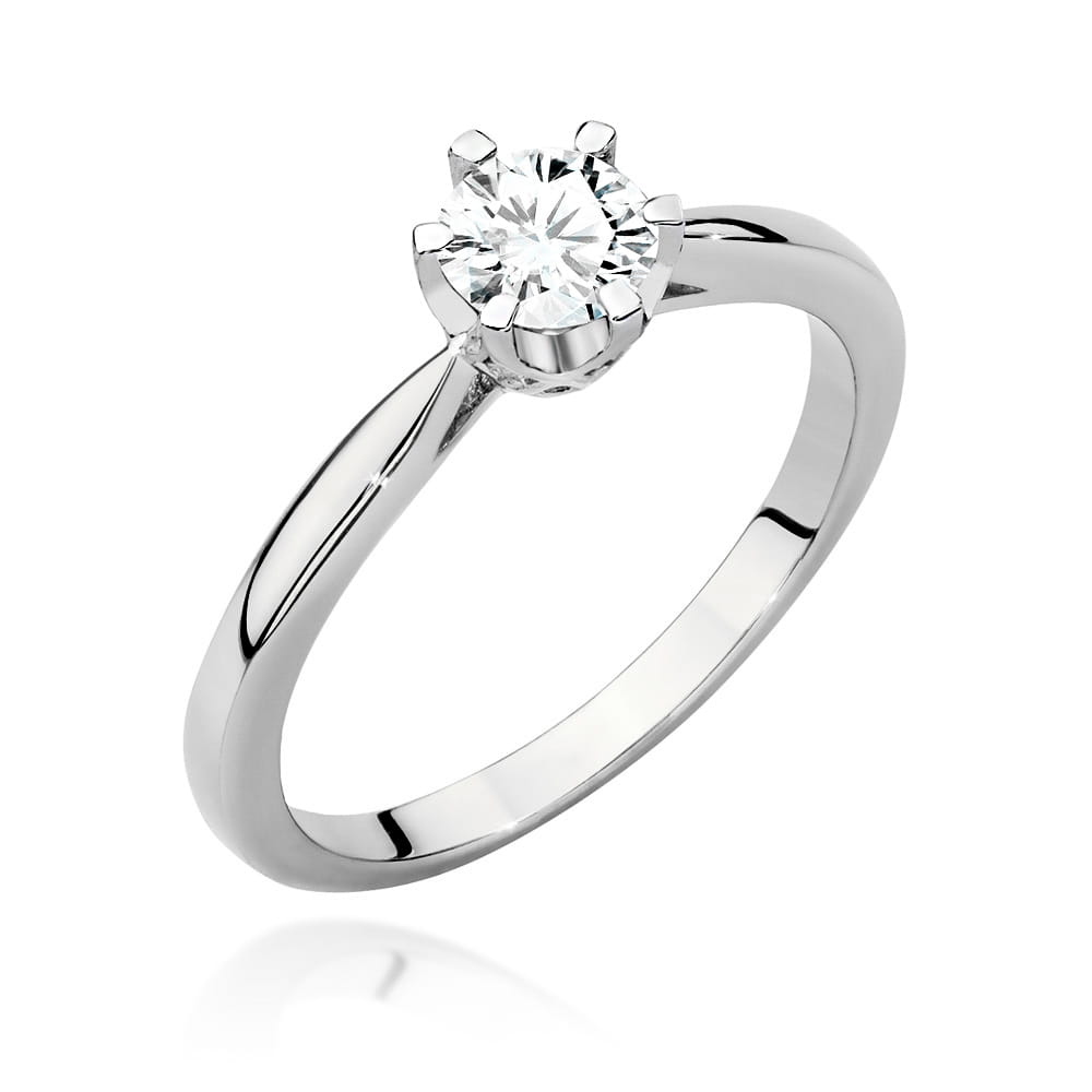 Pierścionek Diament 0,50ct białe złoto 1 Pierścionek W539 Diament 0