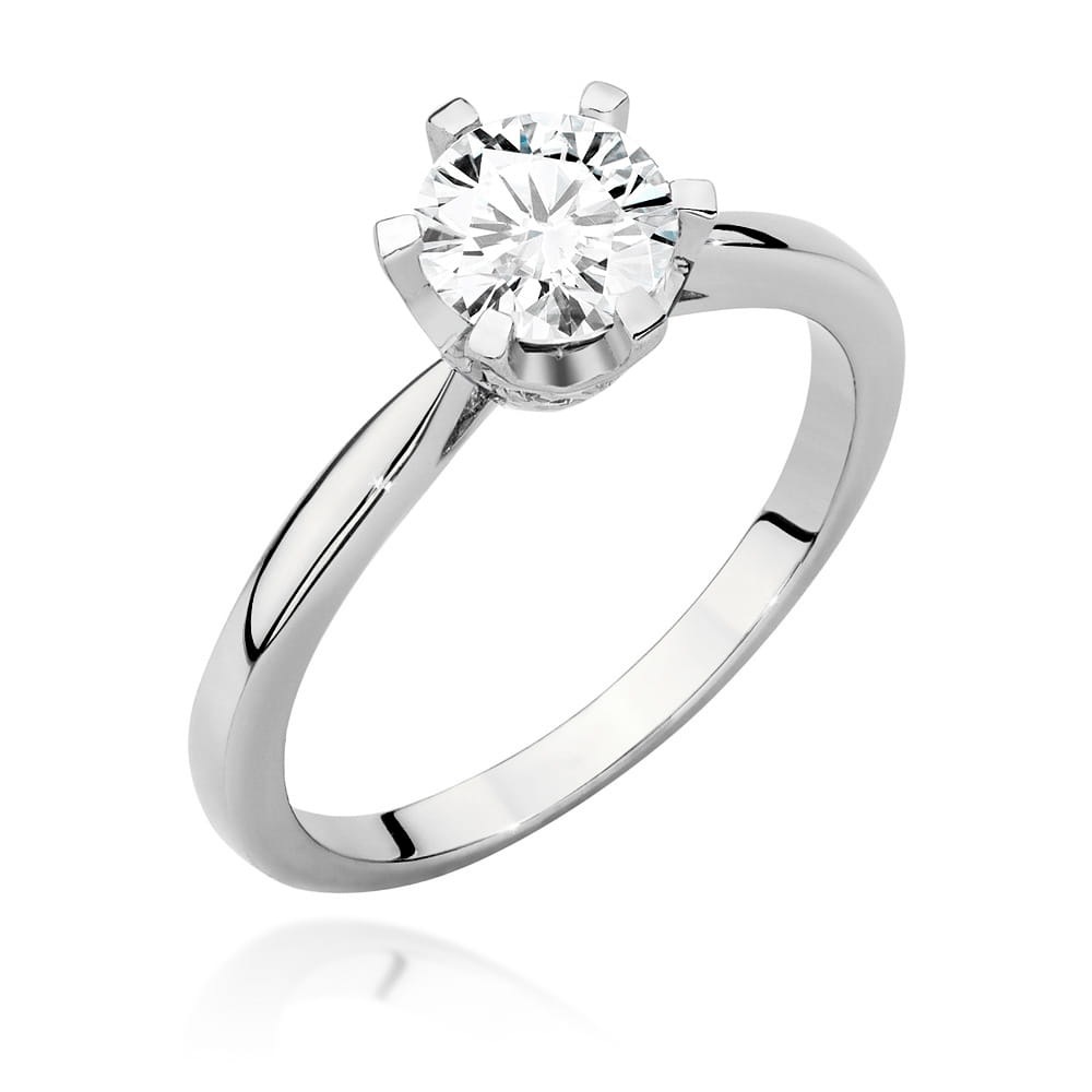 Pierścionek Diament 0,70ct białe złoto 1 Pierścionek W539 Diament 0