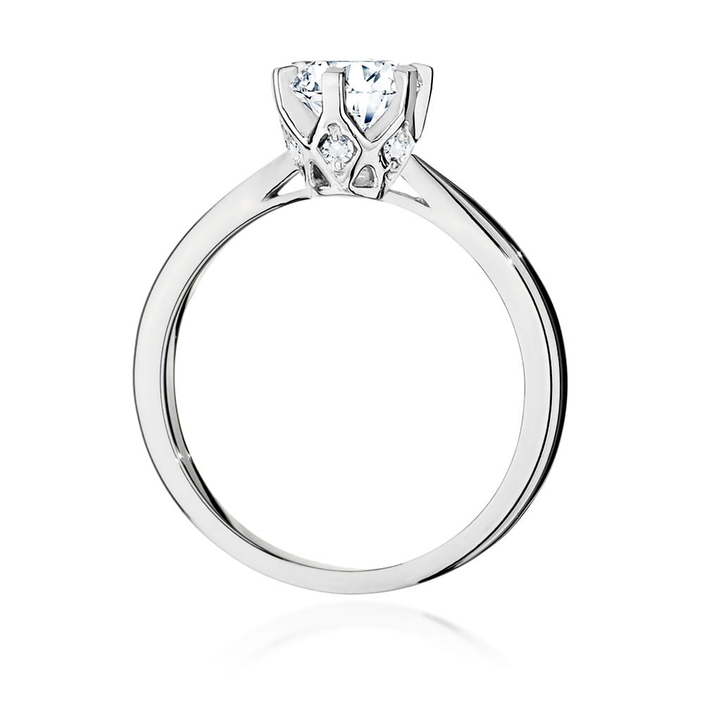 Pierścionek Diament 1,00ct białe złoto 3 Pierścionek Diament 1,00ct białe złoto - obrazek 3