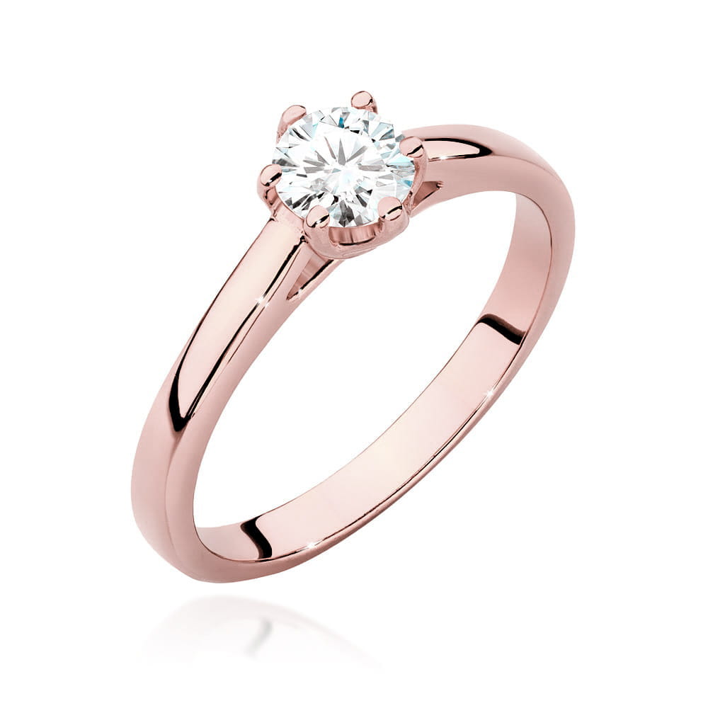 Pierścionek Diament 0,40ct różowe złoto 1 Pierścionek W540 Diament 0