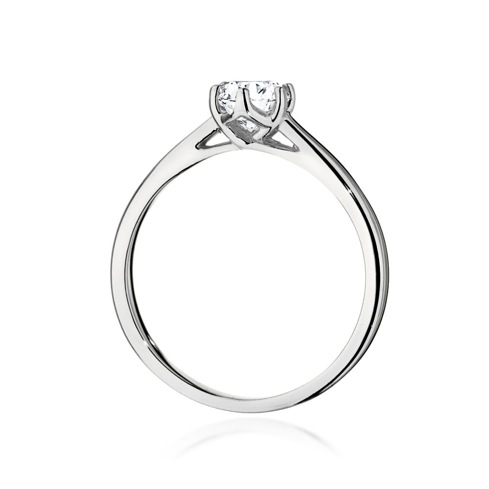 Pierścionek Diament 0,50ct białe złoto 3 Pierścionek Diament 0,50ct białe złoto - obrazek 3
