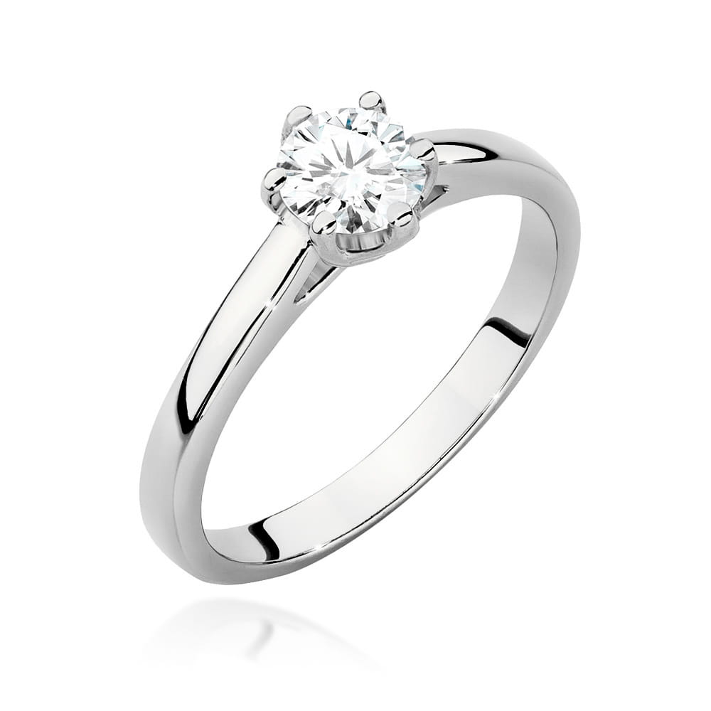 Pierścionek Diament 0,50ct białe złoto 1 Pierścionek W540 Diament 0