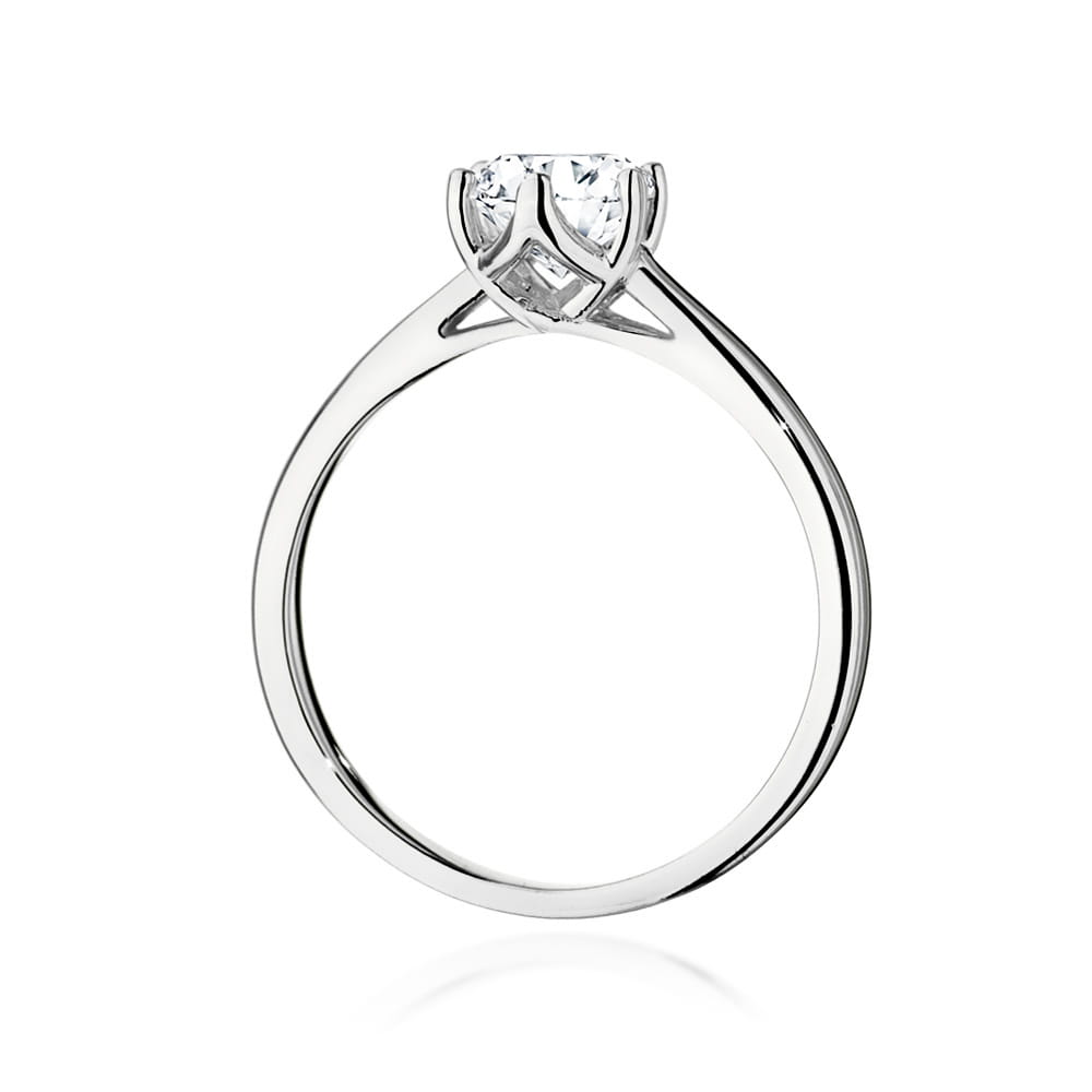 Pierścionek Diament 0,70ct białe złoto 3 Pierścionek Diament 0,70ct białe złoto - obrazek 3