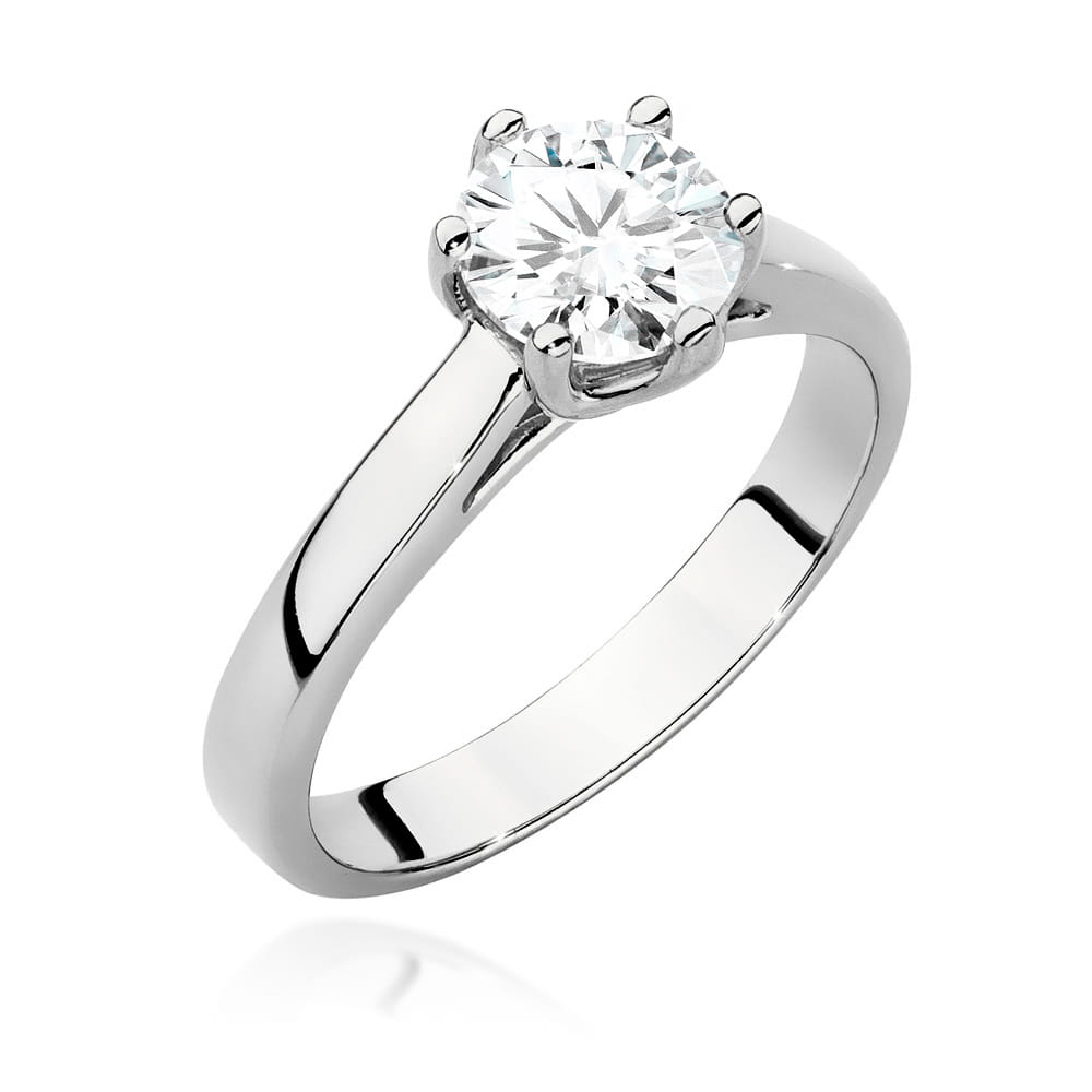Pierścionek Diament 1,00ct białe złoto 1 Pierścionek W540 Diament 1