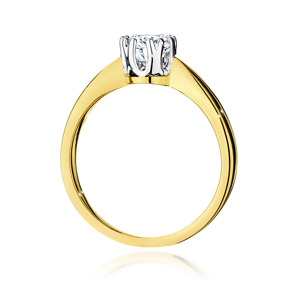 Pierścionek Diament 0,50ct żółte złoto 3 Pierścionek Diament 0,50ct żółte złoto - obrazek 3