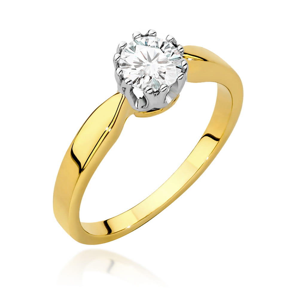 Pierścionek Diament 0,50ct żółte złoto 1 Pierścionek W541 Diament 0