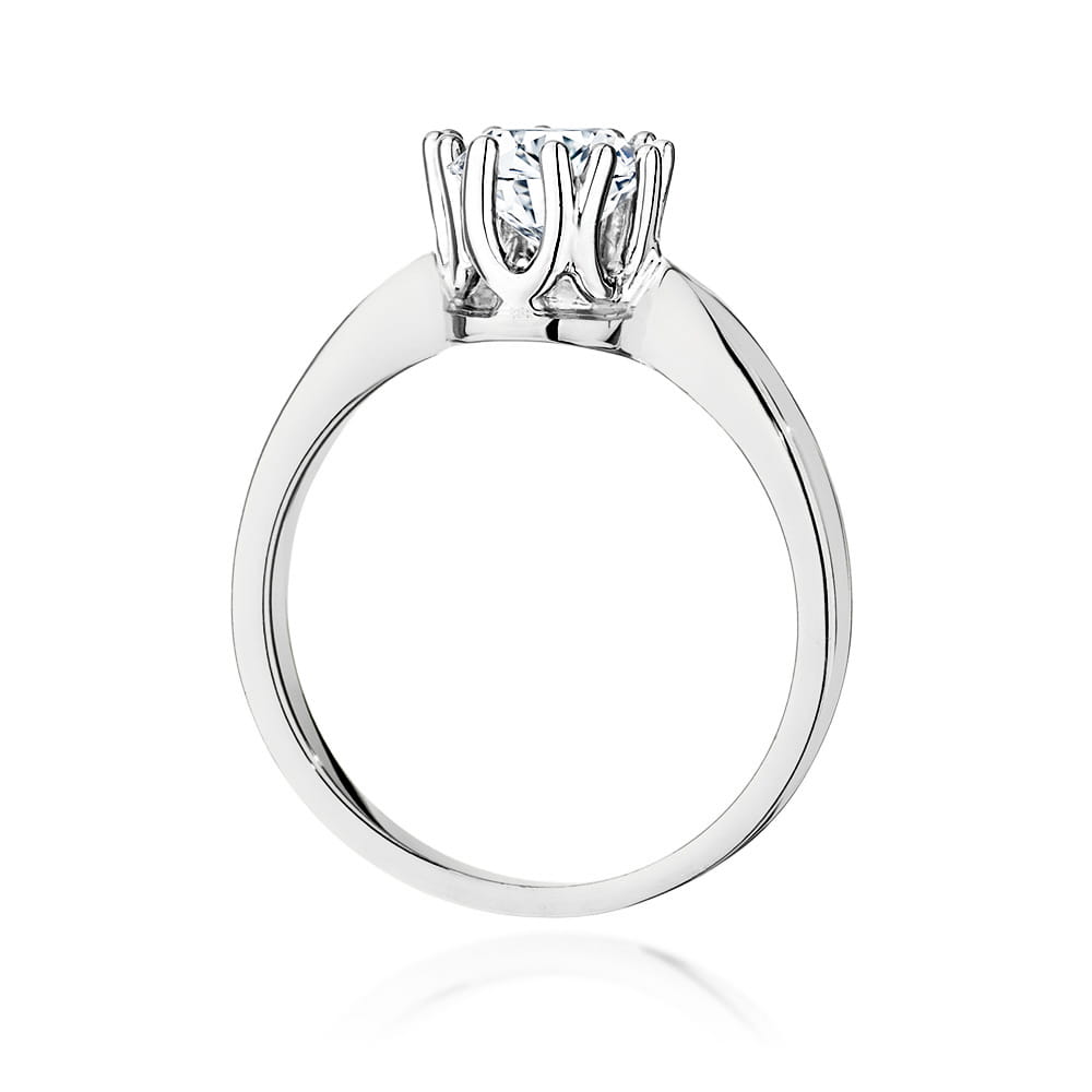 Pierścionek Diament 0,70ct białe złoto 3 Pierścionek Diament 0,70ct białe złoto - obrazek 3