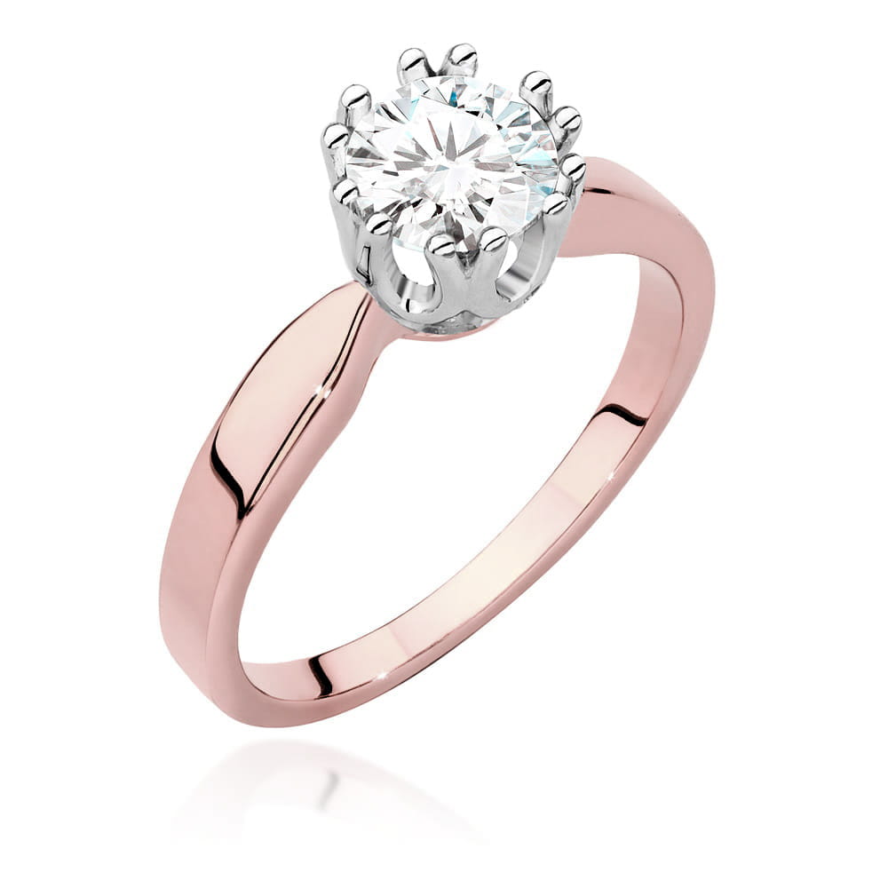Pierścionek Diament 0,70ct różowe złoto 1 Pierścionek W541 Diament 0