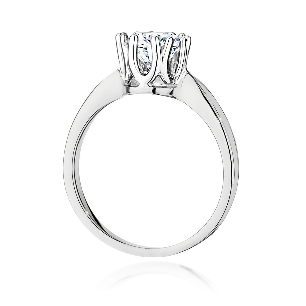 Pierścionek Diament 1,00ct białe złoto 3 Pierścionek Diament 1,00ct białe złoto - obrazek 3