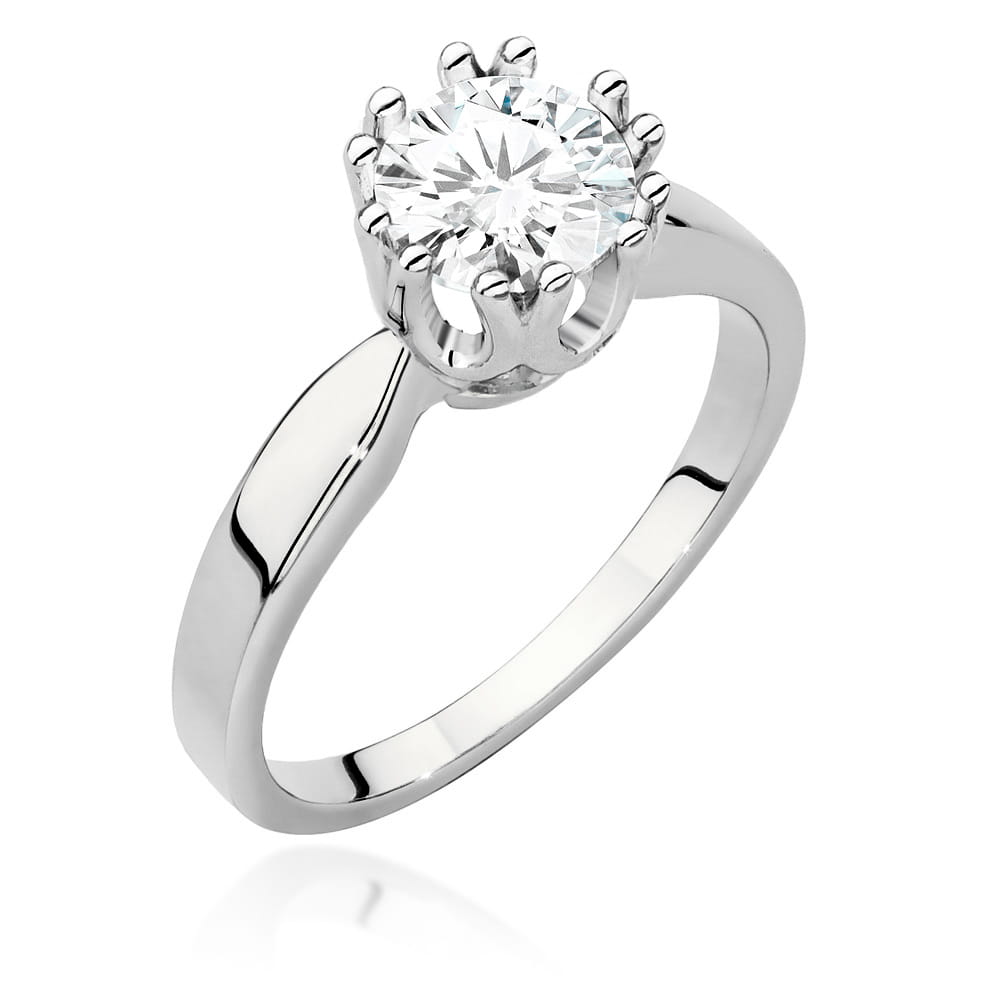 Pierścionek Diament 1,00ct białe złoto 1 Pierścionek W541 Diament 1