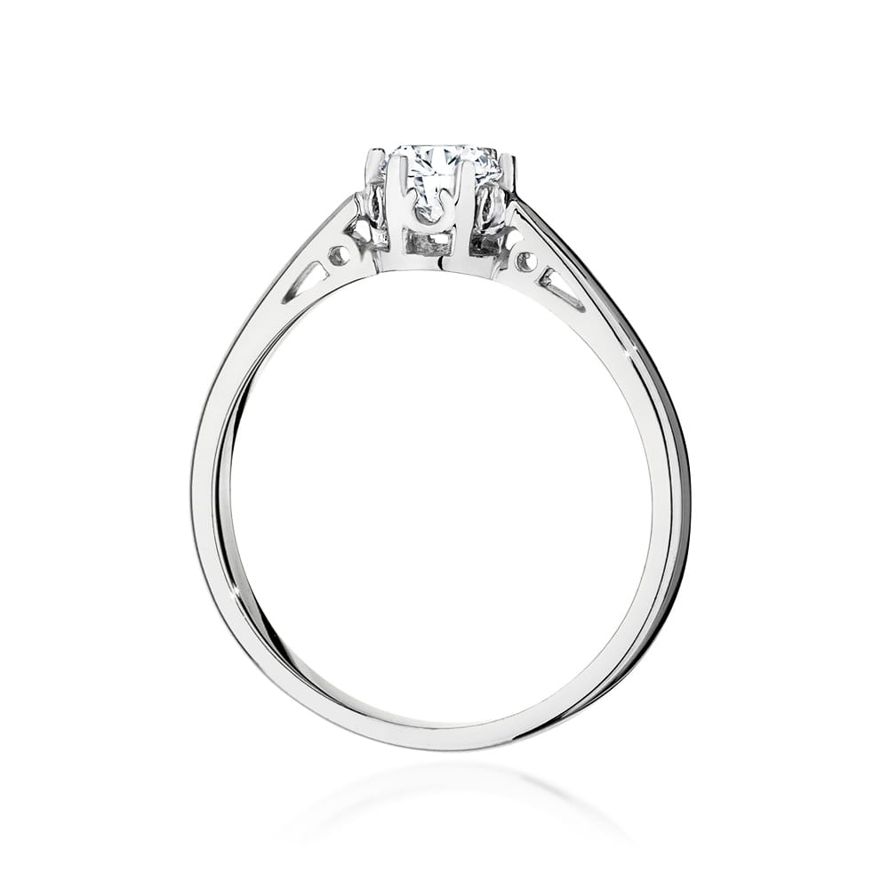 Pierścionek Diament 0,40ct białe złoto 3 Pierścionek Diament 0,40ct białe złoto - obrazek 3
