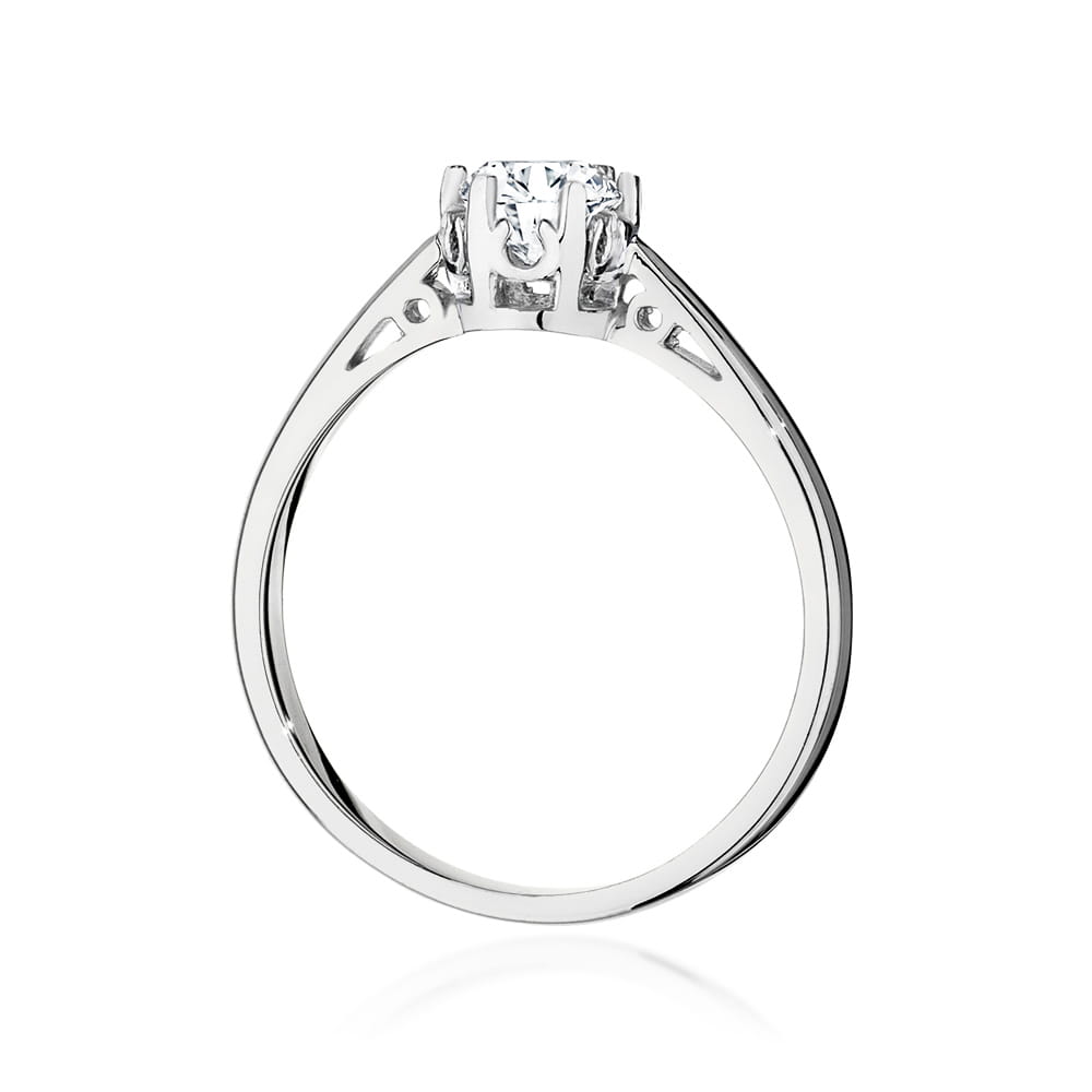 Pierścionek Diament 0,50ct białe złoto 3 Pierścionek Diament 0,50ct białe złoto - obrazek 3