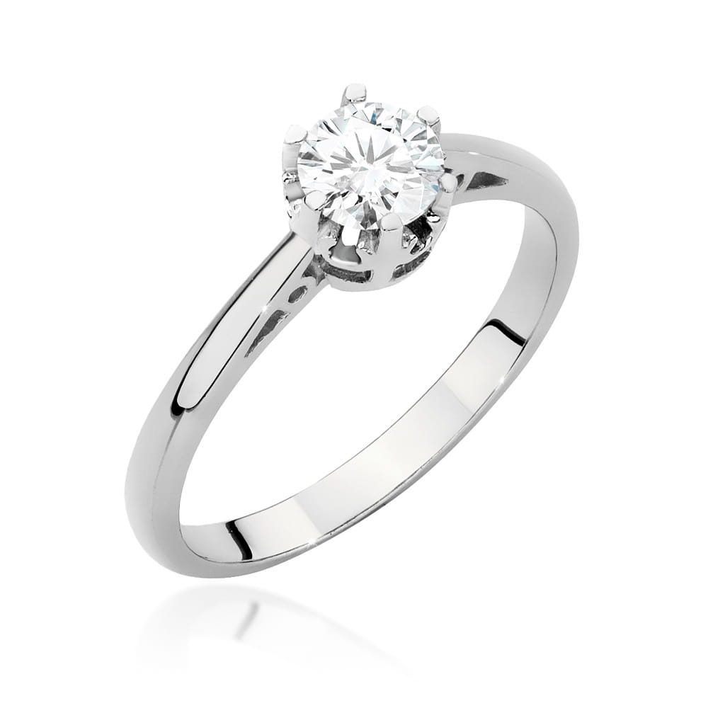 Pierścionek Diament 0,50ct białe złoto 1 Pierścionek W542 Diament 0