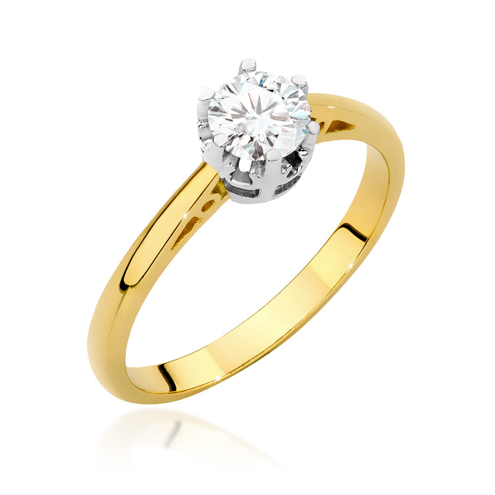 Pierścionek Diament 0,50ct żółte złoto 1 Pierścionek W542 Diament 0