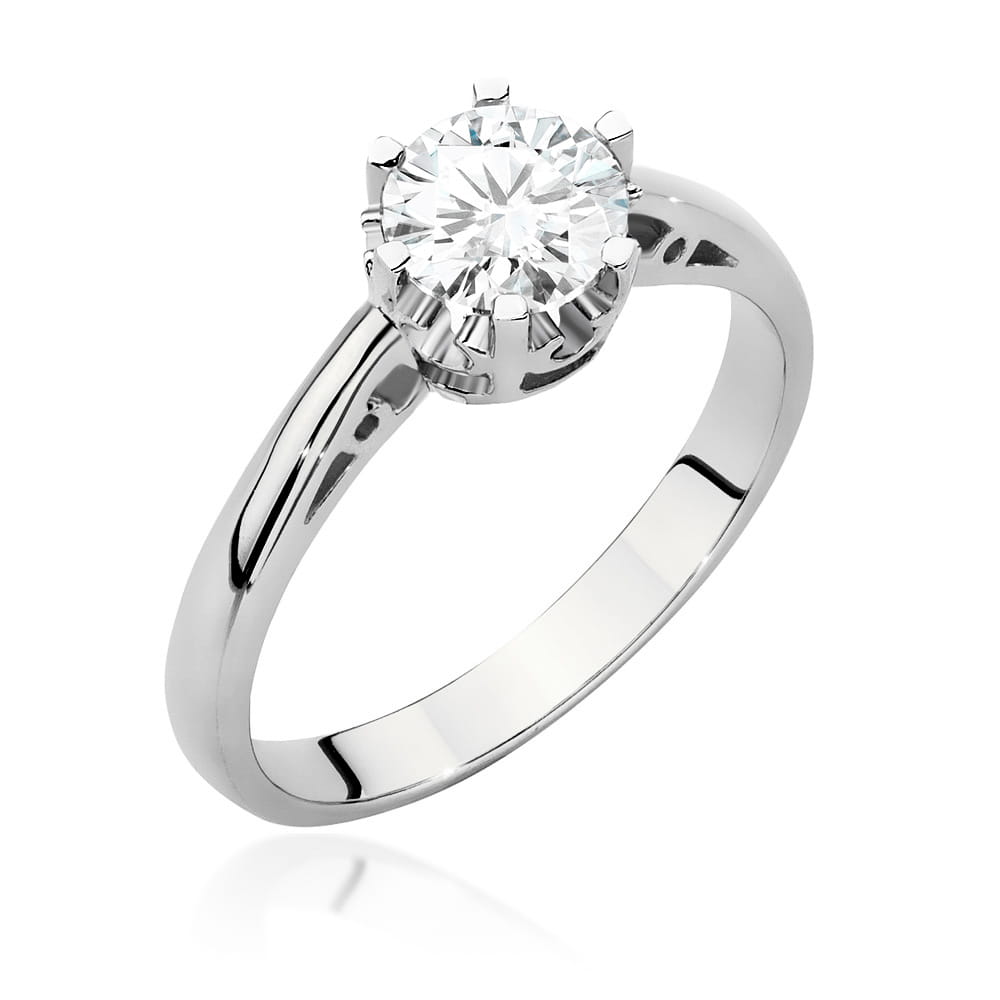 Pierścionek Diament 0,70ct białe złoto 1 Pierścionek W542 Diament 0