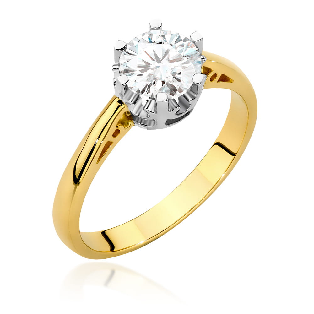 Pierścionek Diament 1,00ct żółte złoto 1 Pierścionek W542 Diament 1