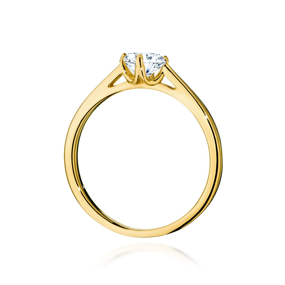 Pierścionek Diament 0,50ct żółte złoto 3 Pierścionek Diament 0,50ct żółte złoto - obrazek 3