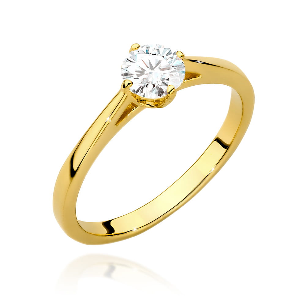 Pierścionek Diament 0,50ct żółte złoto 1 Pierścionek W543 Diament 0